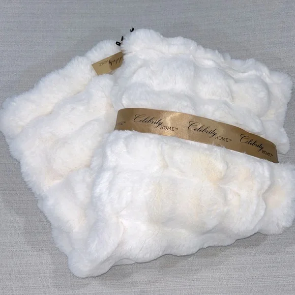Celebrity home faux fur throw shop